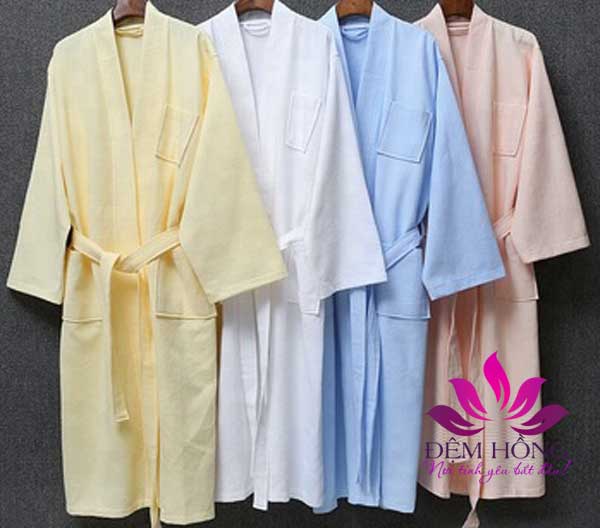 Áo choàng tắm nhiều màu sắc, chất lượng cotton 100%