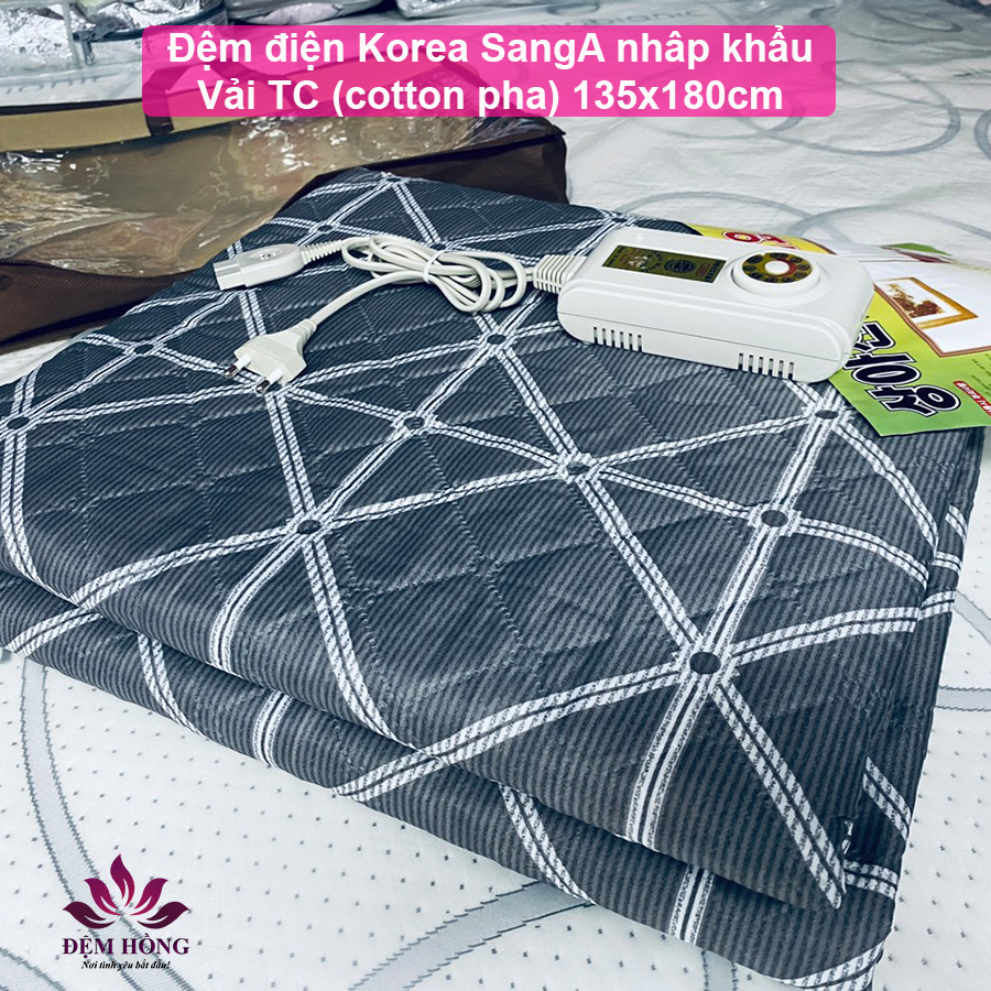 Chăn đệm điện Hàn Quốc SangA nhập khẩu vải cotton pha 135x180cm