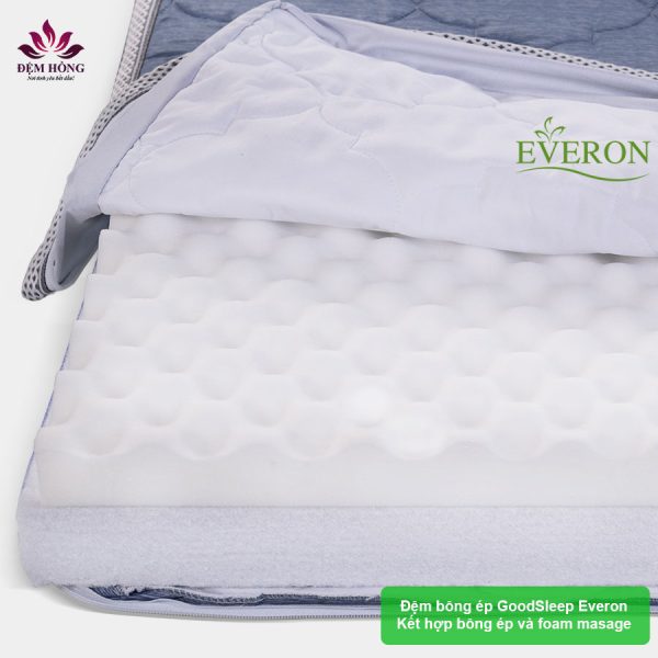 Ruột bông ép kết hợp với foam massage sản xuất bởi Everon