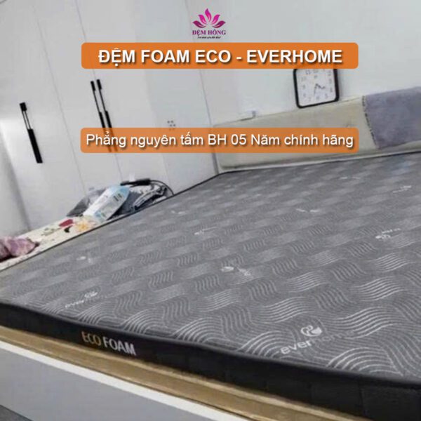 Đệm Foam Eco Everhome mặt ghi